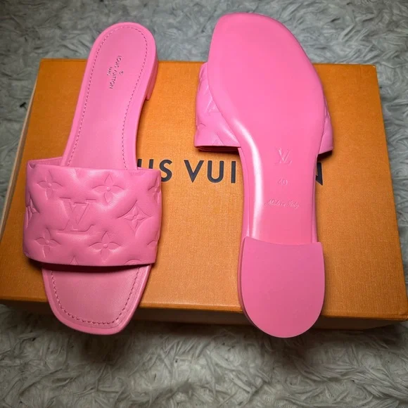 Louis Vuitton Pink Revival Flat Mule - Picture 1 of 11